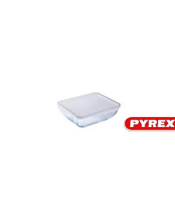 PYREX DAILY COOK & STORE RECTANGULAR ROASTER WITH PLASTIC LID 1.3Lt
