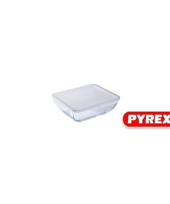 PYREX DAILY COOK & STORE RECTANGULAR ROASTER WITH PLASTIC LID 2.25Lt