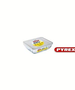 PYREX DAILY COOK & STORE RECTANGULAR ROASTER WITH PLASTIC LID 3.5Lt